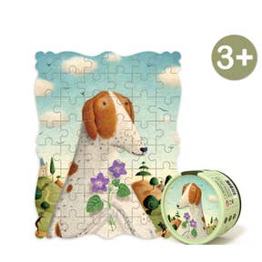 Porteaits Puzzle-Dog Violets