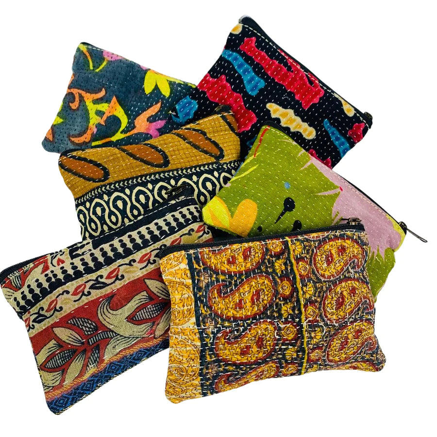 Coin Purse // Vintage Kantha Small