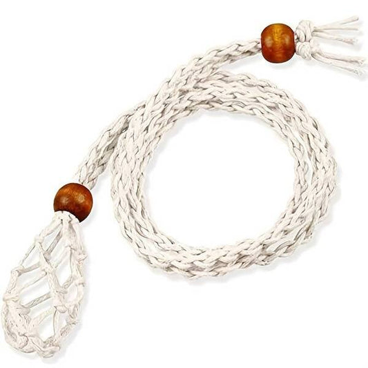 Gem Holder // Woven Macrame