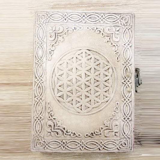 Journal // Leather Flower Of Life // Small