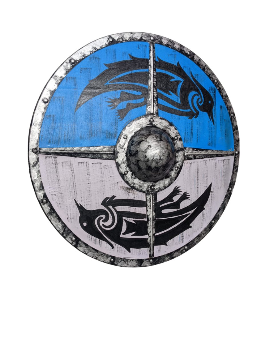 Viking Shield - Blue & White ( SD116 ) - Vintage World Australia - 1