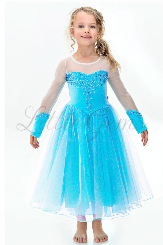 Little Gems // Elsa Deluxe Aqua Dress