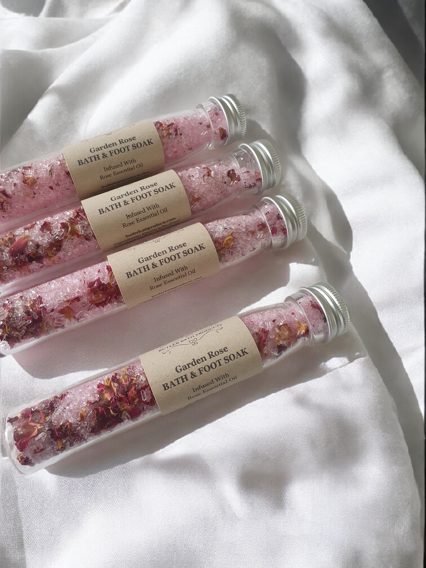 Bath salt soak test tubes