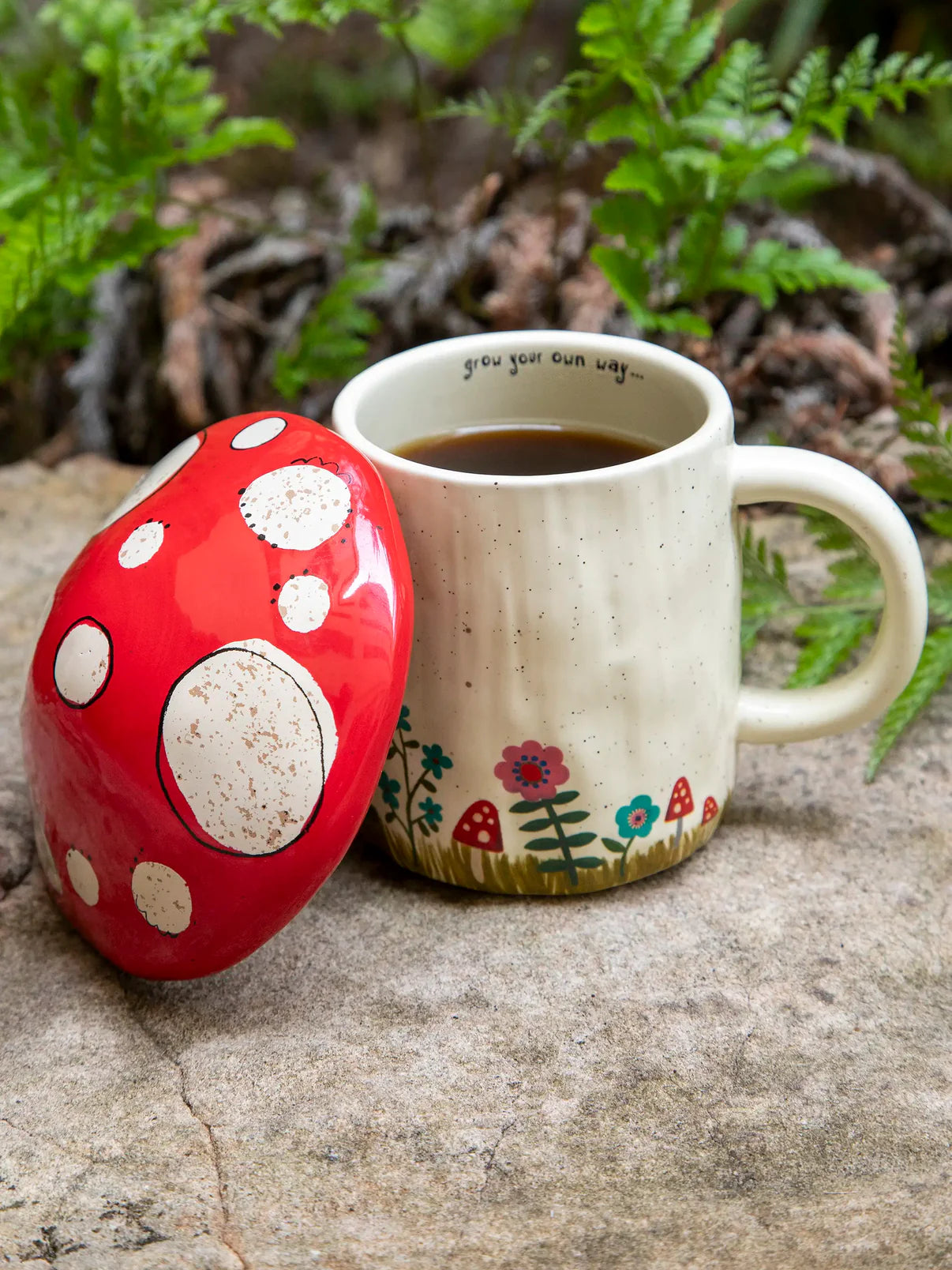 Lidded Mug // Mushroom