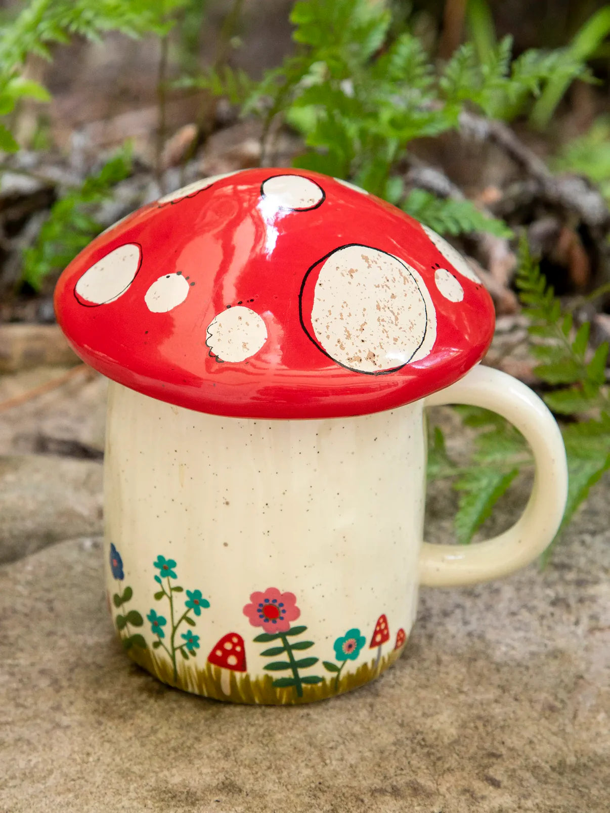 Lidded Mug // Mushroom