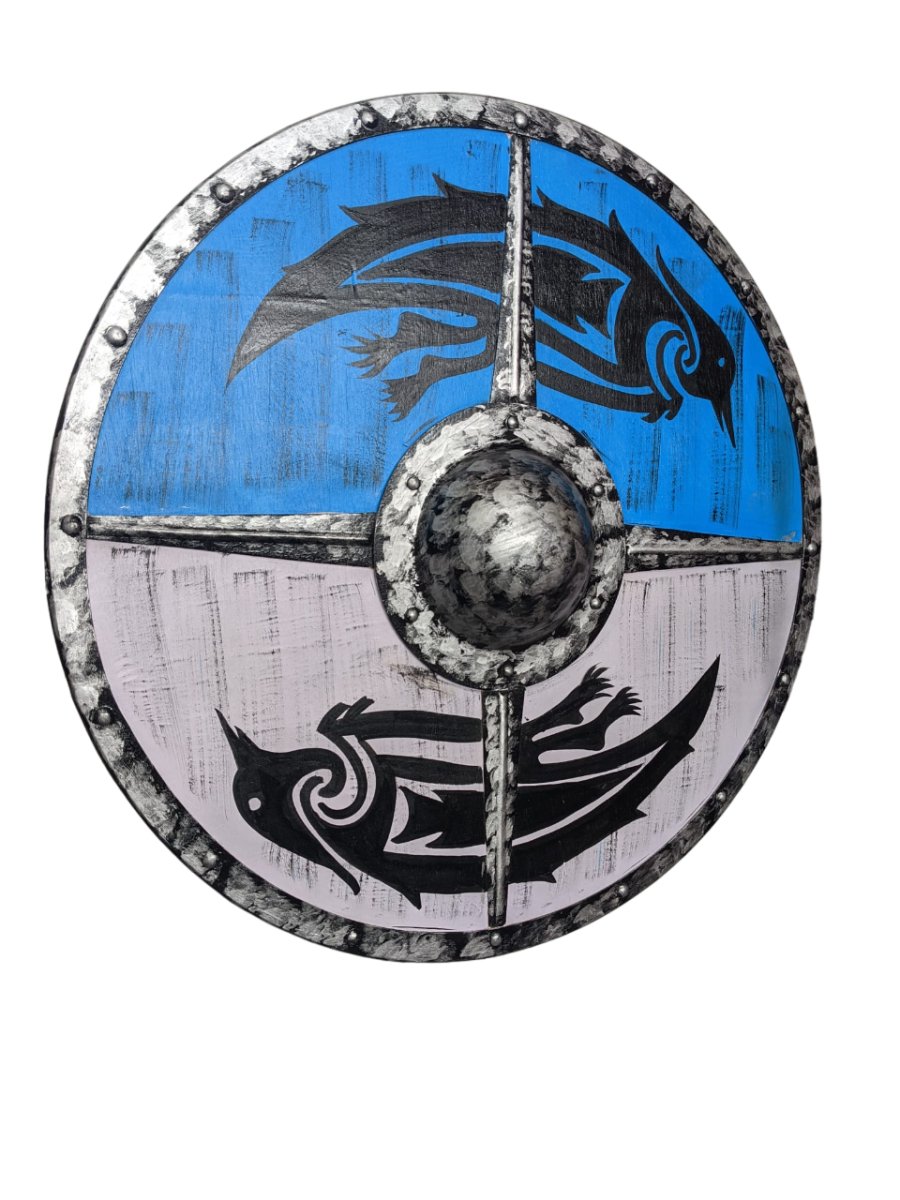 Viking Shield - Blue & White ( SD116 ) - Vintage World Australia - 3