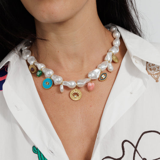 Necklace // Pearl Charm