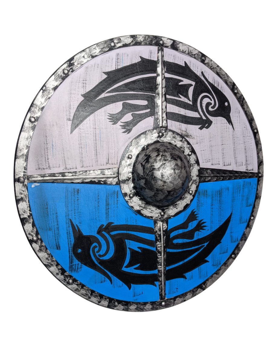 Viking Shield - Blue & White ( SD116 ) - Vintage World Australia - 2