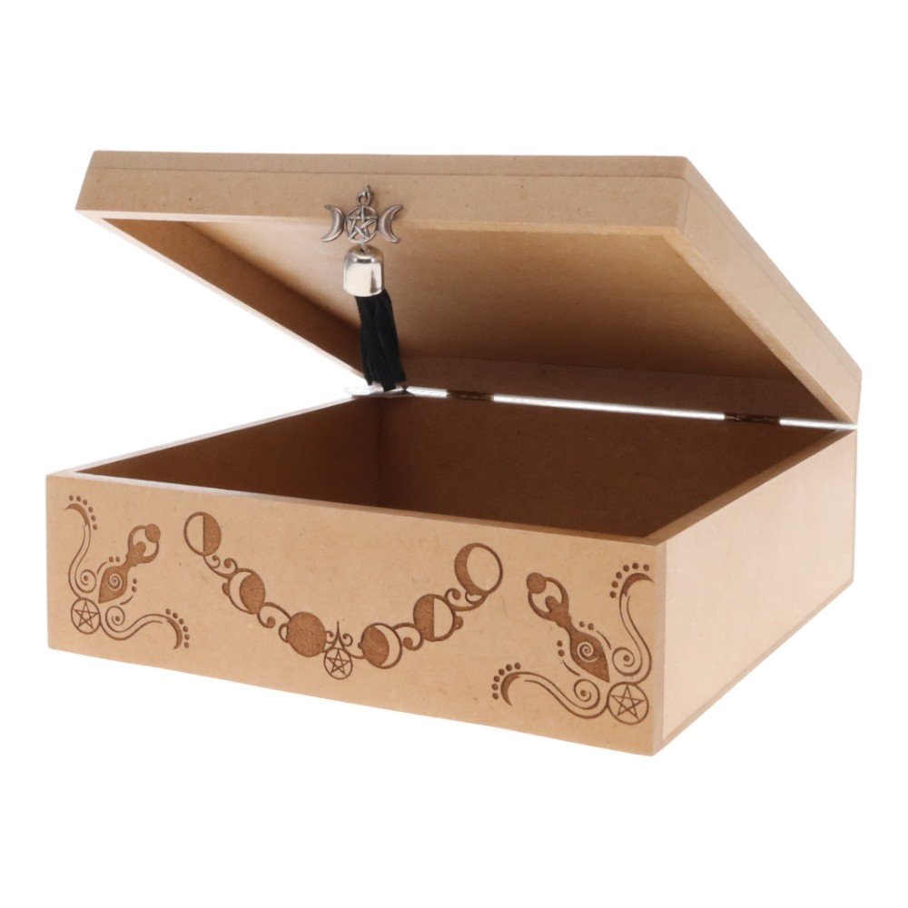 Wooden Storage Box // Goddess // 7cm x 17cm x 17cm