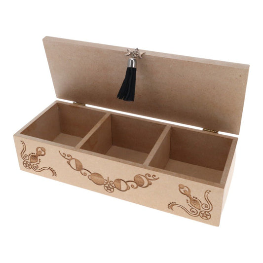 Wooden Storage Box // Goddess // 24cm x 9cm x 6cm