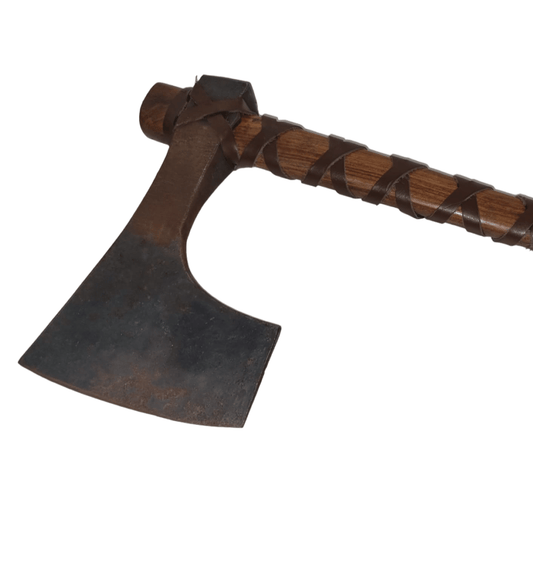 Viking Axe with Leather Handle - (MX200) - Vintage World Australia - 1