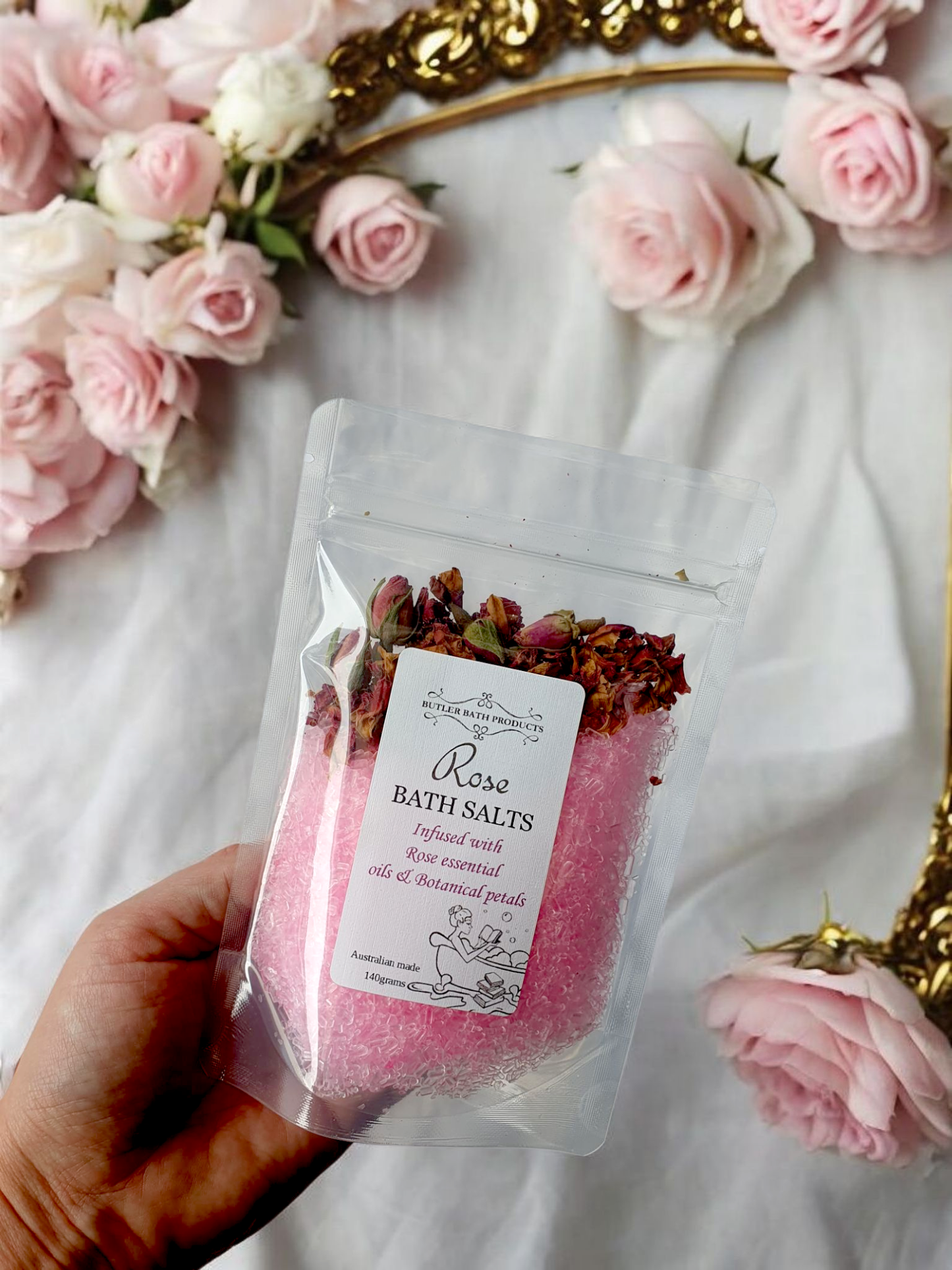 Rose Bath Salts - Epsom