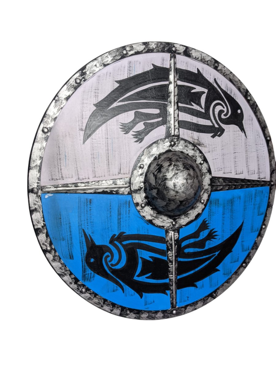 Viking Shield - Blue & White ( SD116 ) - Vintage World Australia - 4