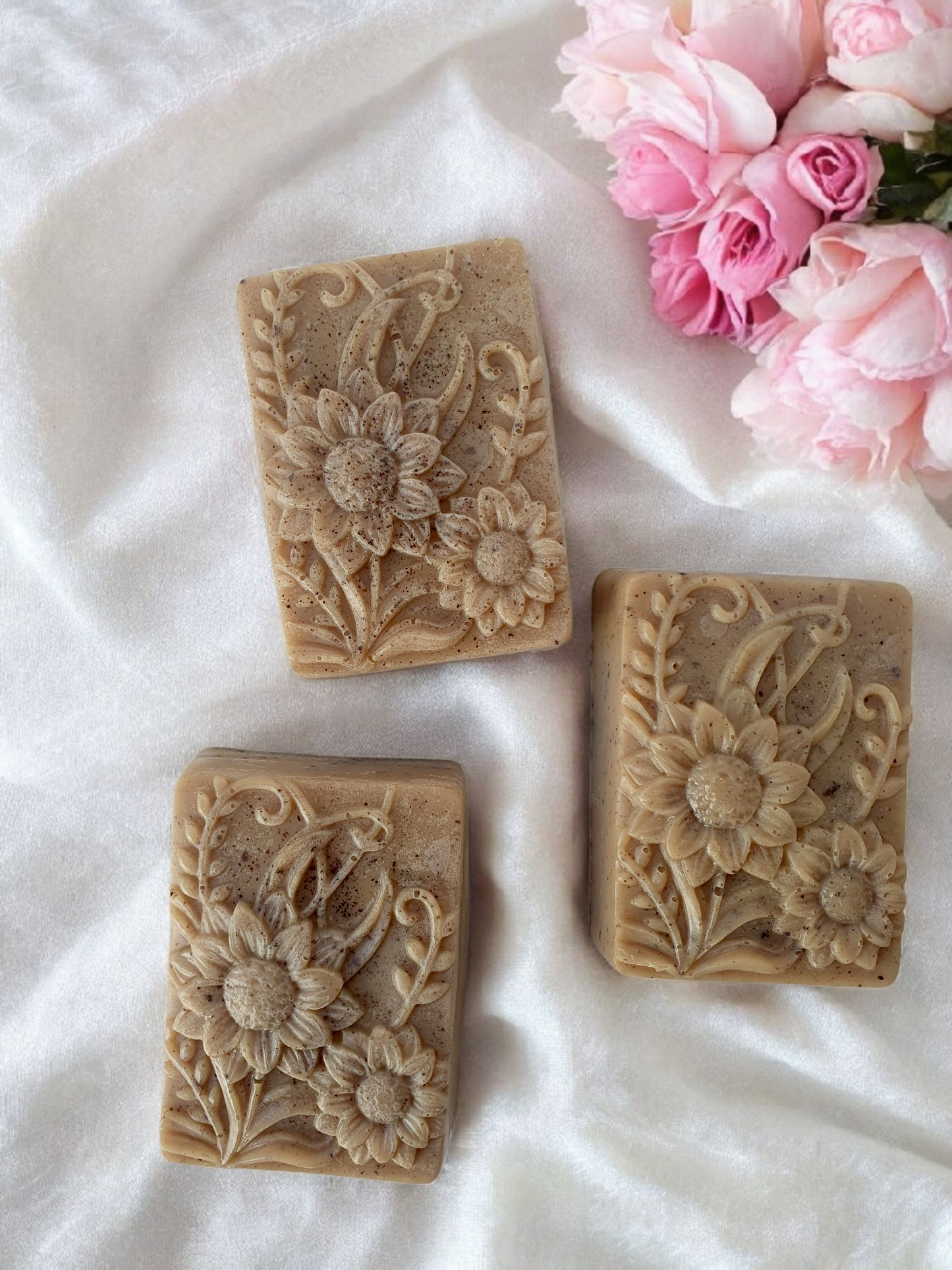Coffee scrub soap bars