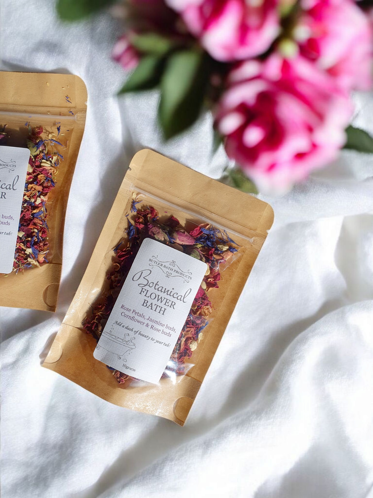 Botanical flower bath