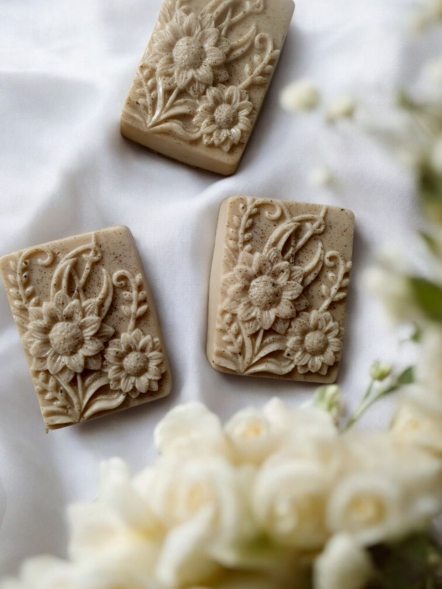 Coffee scrub soap bars