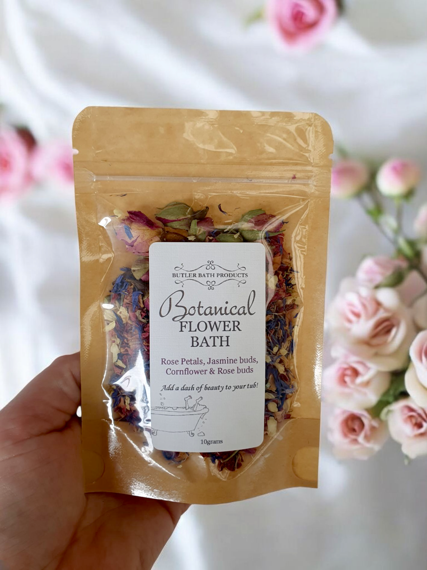 Botanical flower bath
