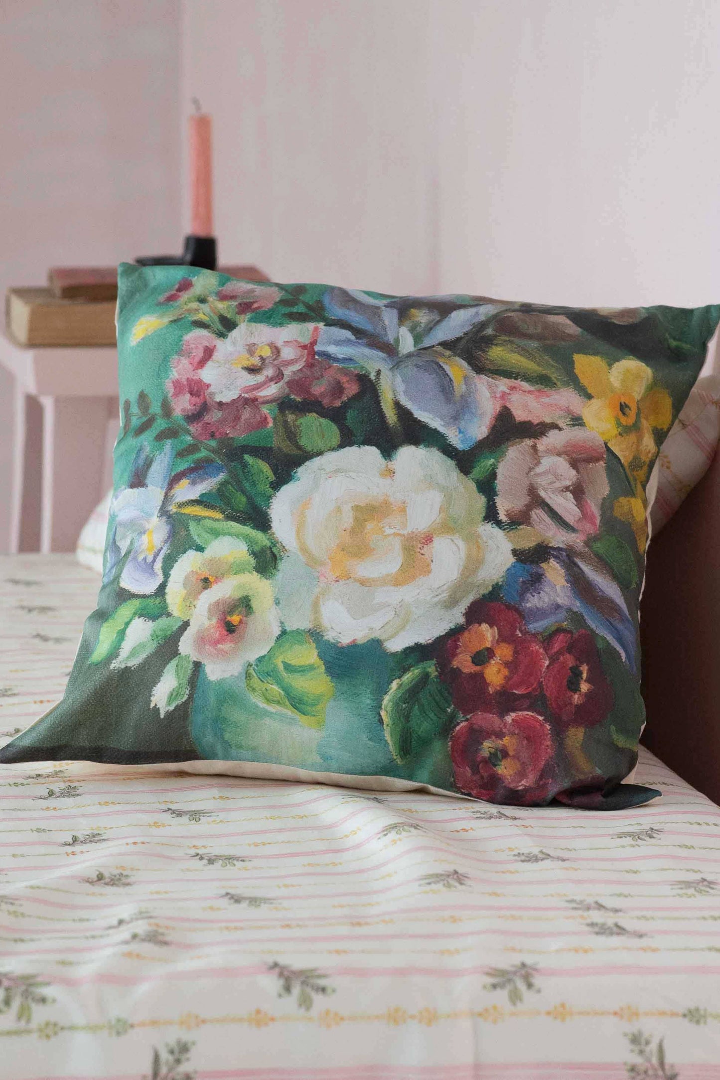 Painted Flowers cushion cover (pillow cover)