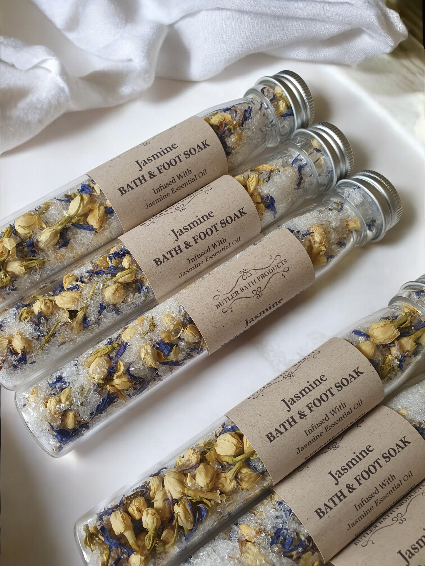 Bath salt soak test tubes