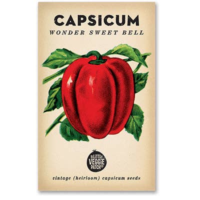 Seeds // Capsicum // 'Wonder Sweet Bell' Heirloom Seeds