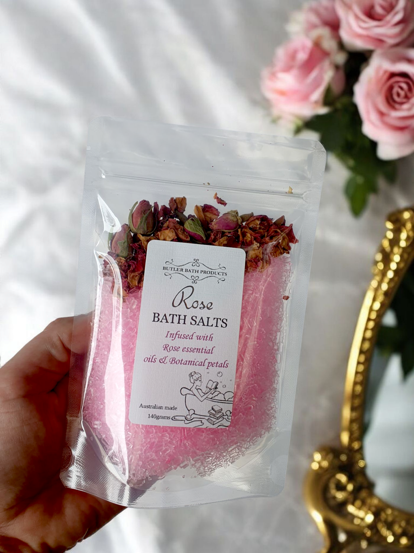 Rose Bath Salts - Epsom