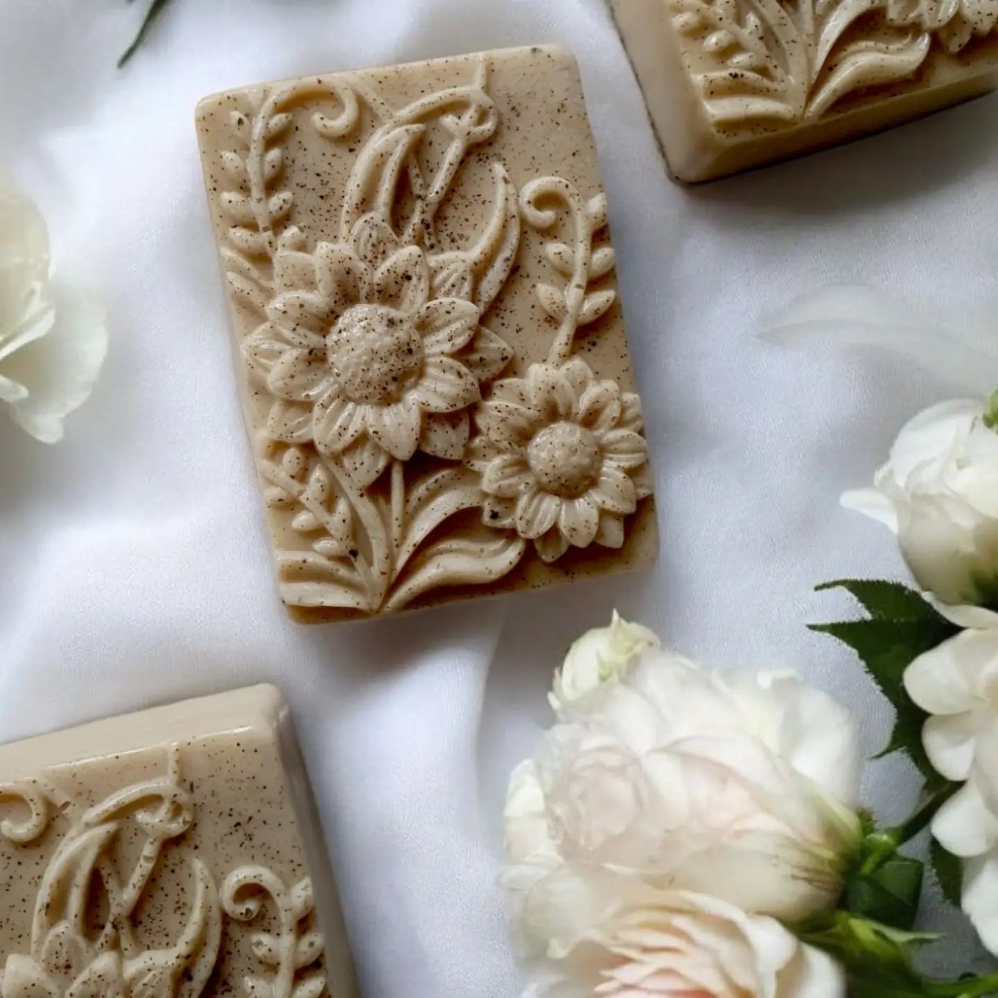 Coffee scrub soap bars