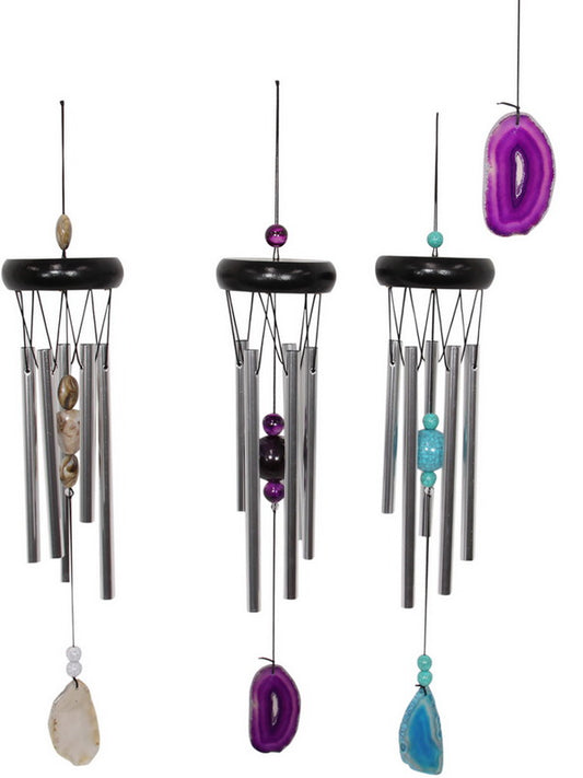 Wind Chime // 5 Tube Agate Stone