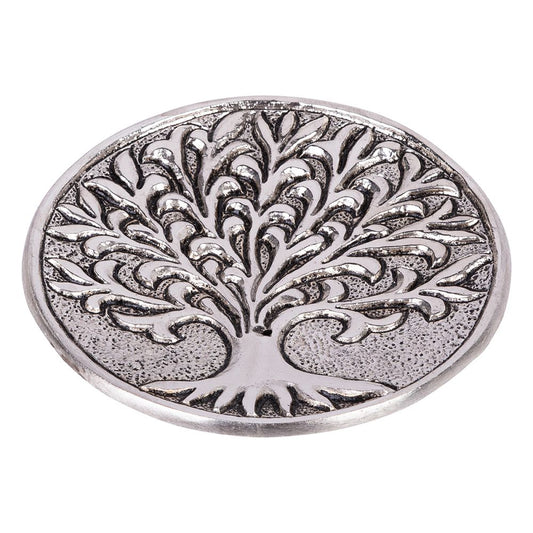 Incense Holder // Silver Aluminium Tree Of Life