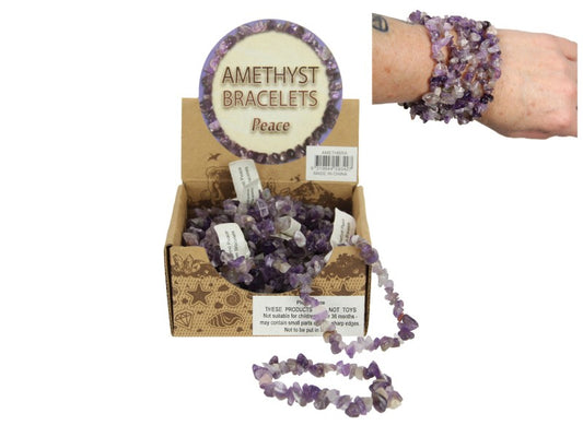 Crystal // Amethyst Chip Bracelet
