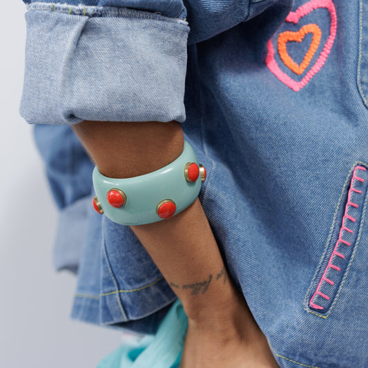 Bangle // Studded // Blue