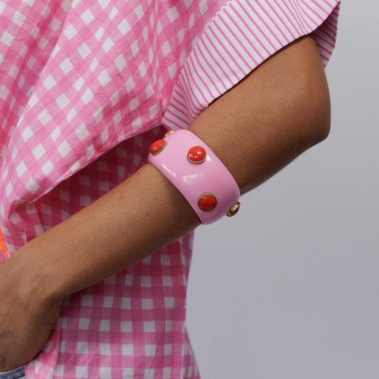 Bangle // Studded // Pink