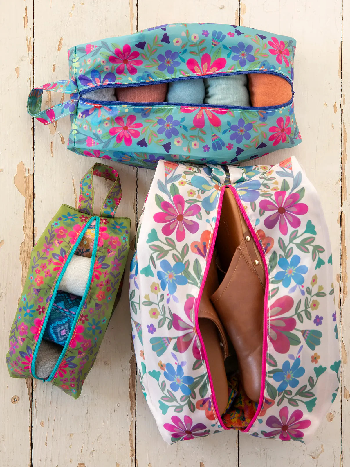 Pack & Go Packing Cubes // Set of 3 // Folk Flower