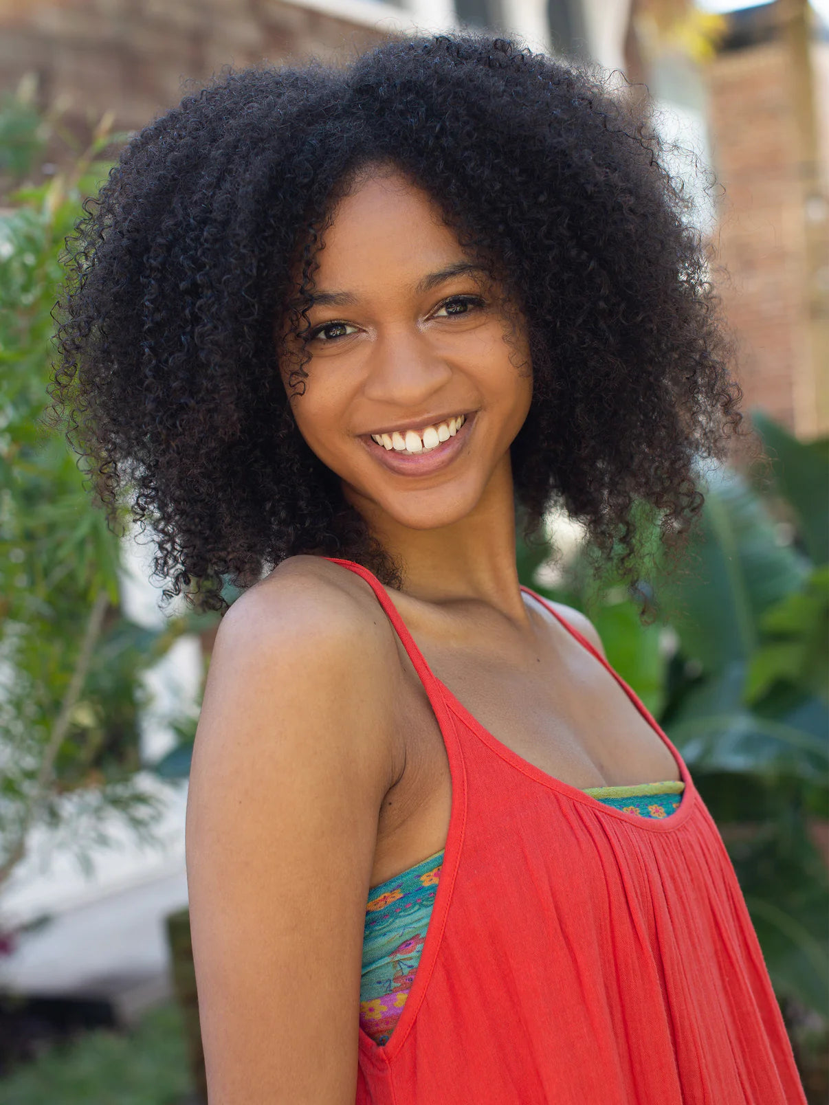Full Boho Bandeau® Headband // Orange Green Border