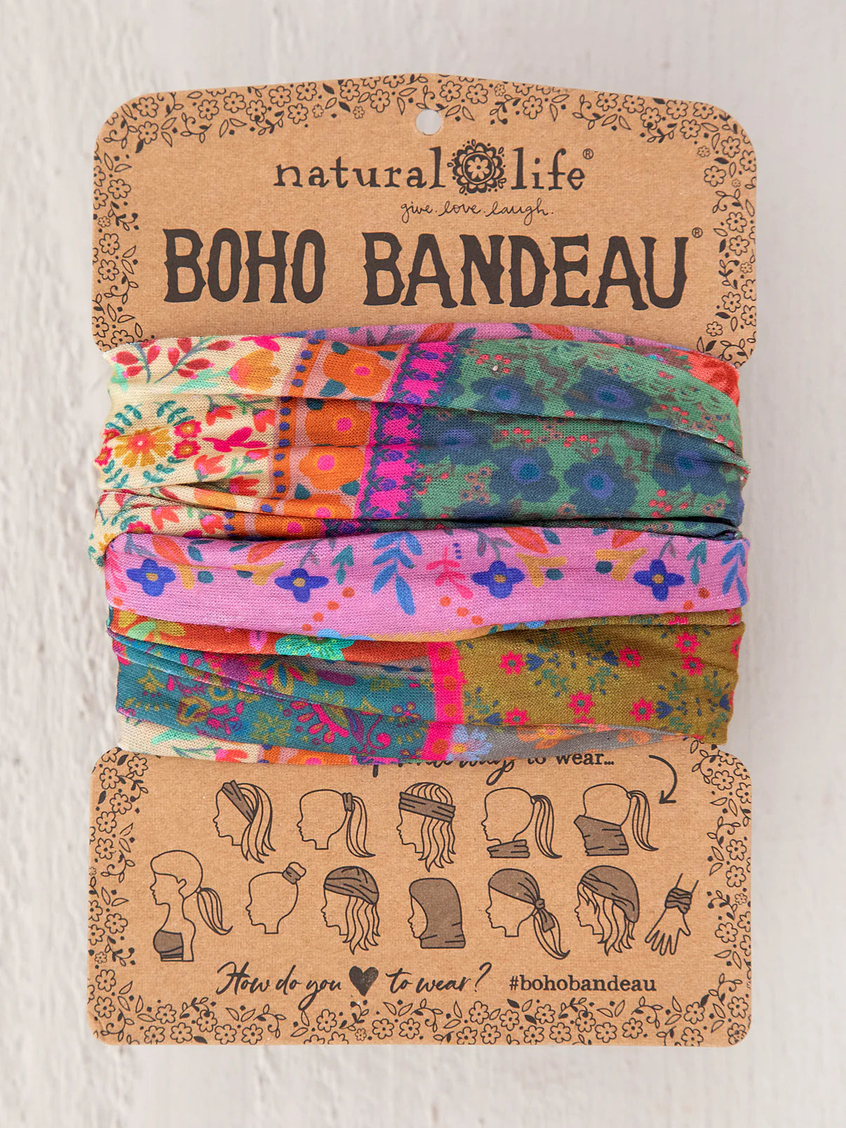 Full Boho Bandeau® Headband // Multi Patchwork