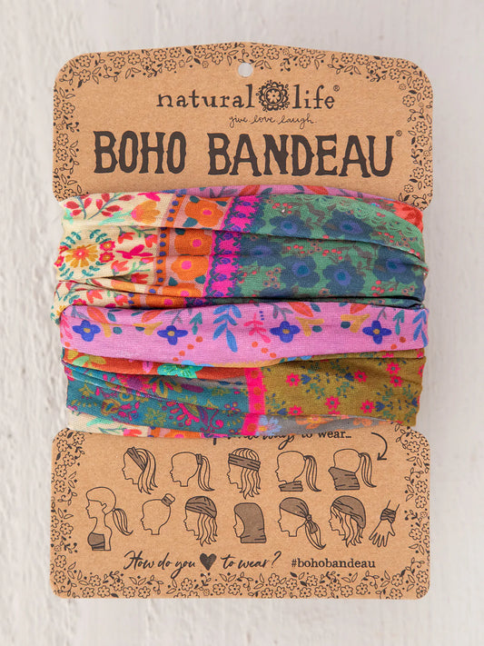 Full Boho Bandeau® Headband // Multi Patchwork