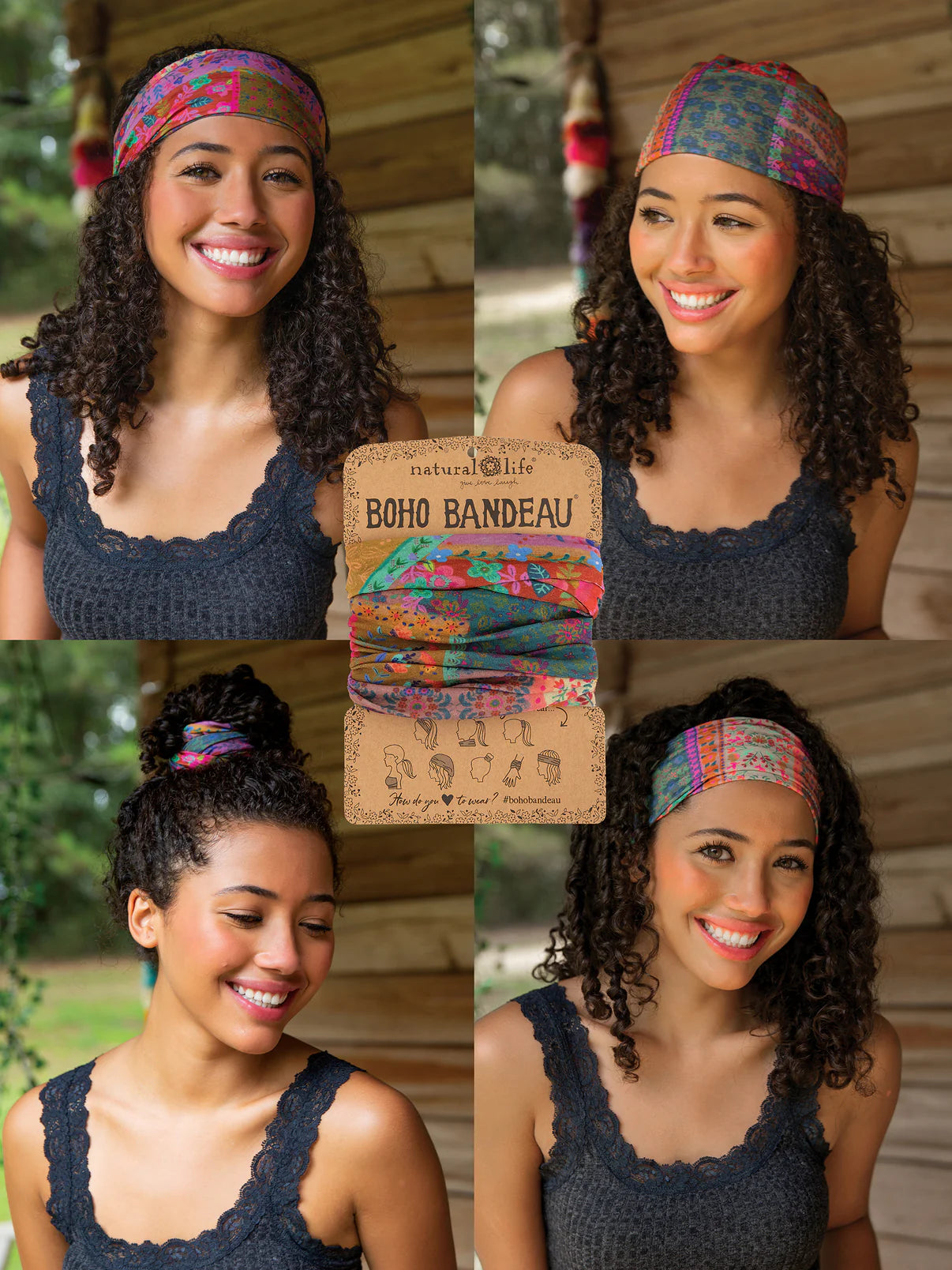 Full Boho Bandeau® Headband // Multi Patchwork