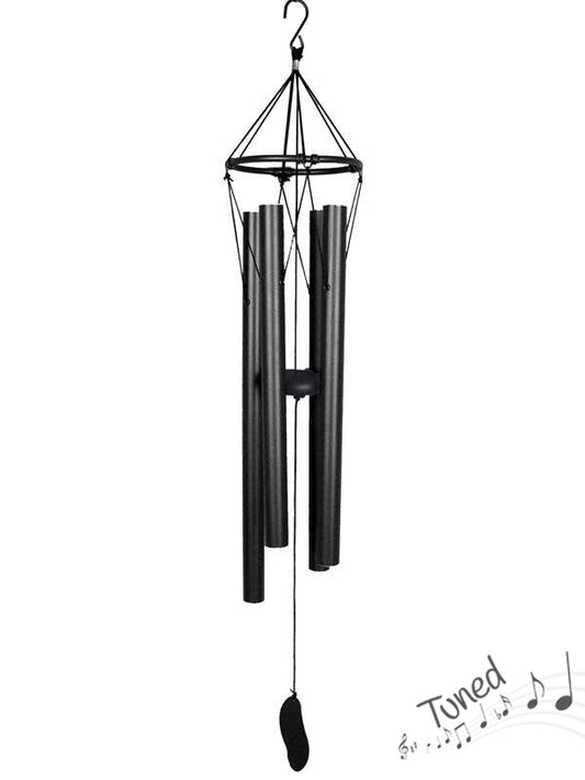 Wind Chime // Metal Black Harmonious Tuned // 85cm