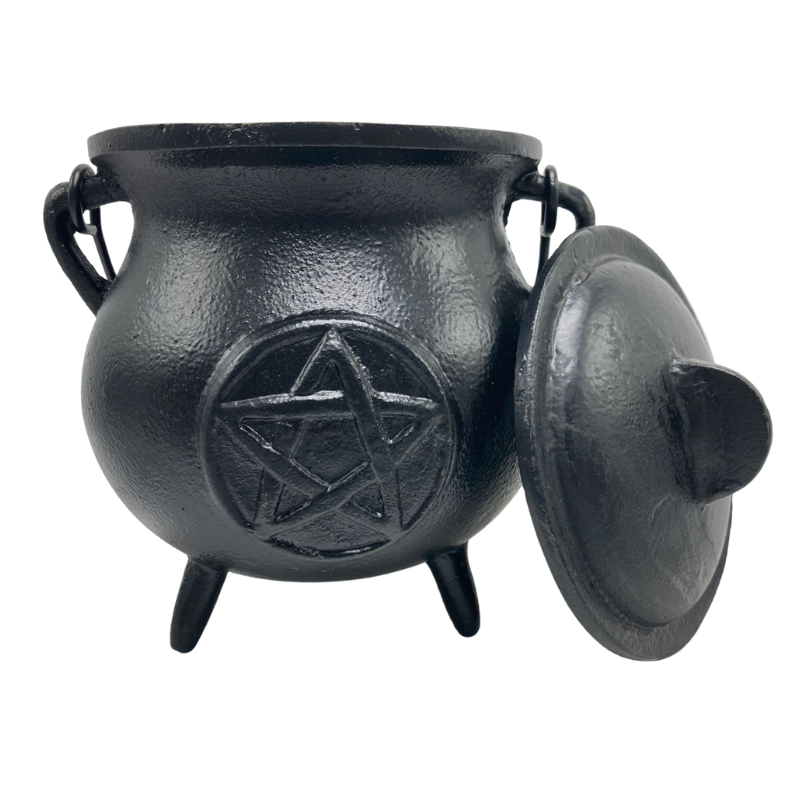 Cauldron // Pentagram With Lid // Black // Large