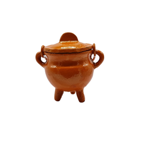 Cauldron // With Lid // Orange