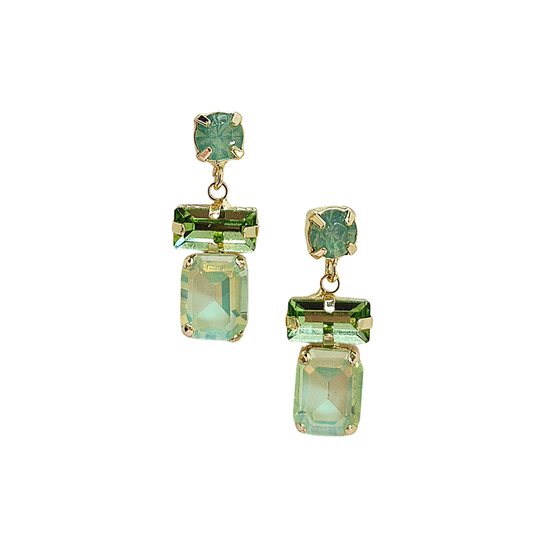 Earring // Statement Gem/ Green