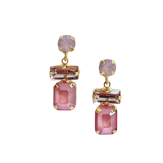 Earring // Statement Gem // Pink