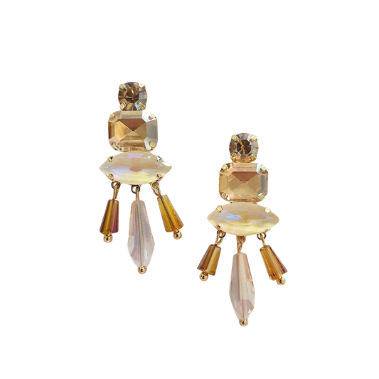 Earring // Statement Gem // Brown