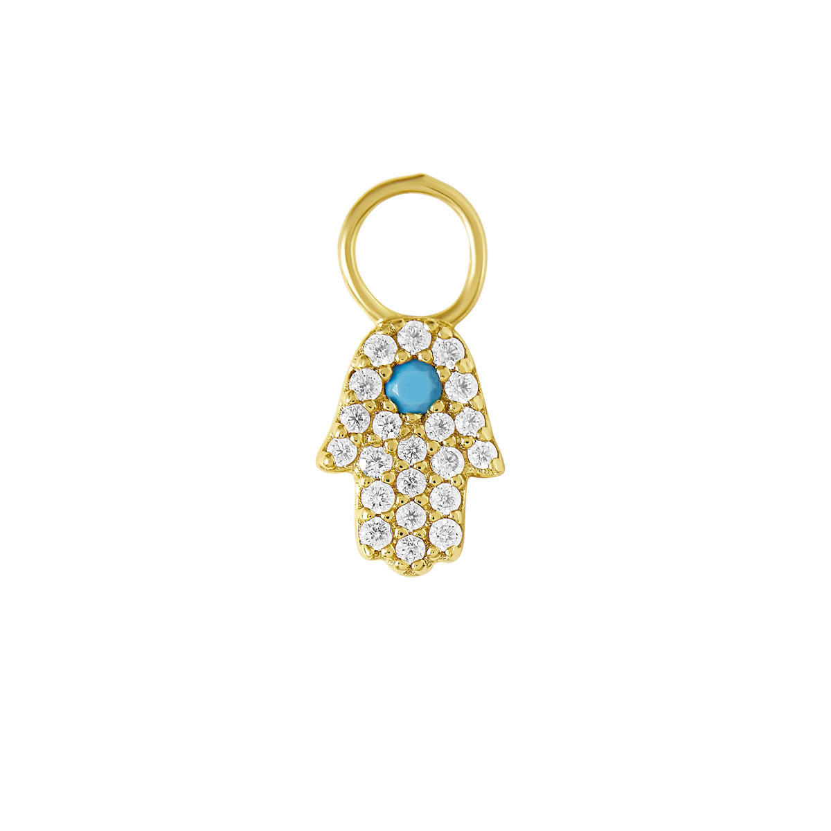 Hamsa Ear Charm Gold