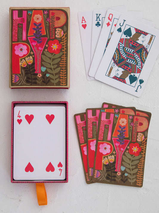 Deck of Playing Cards // Happy