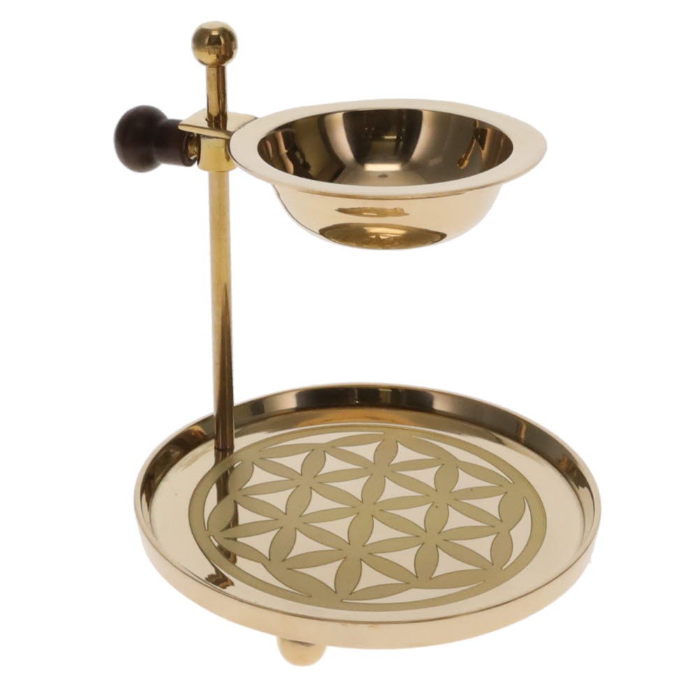 Incense Resin Burner // Flower of Life // Brass