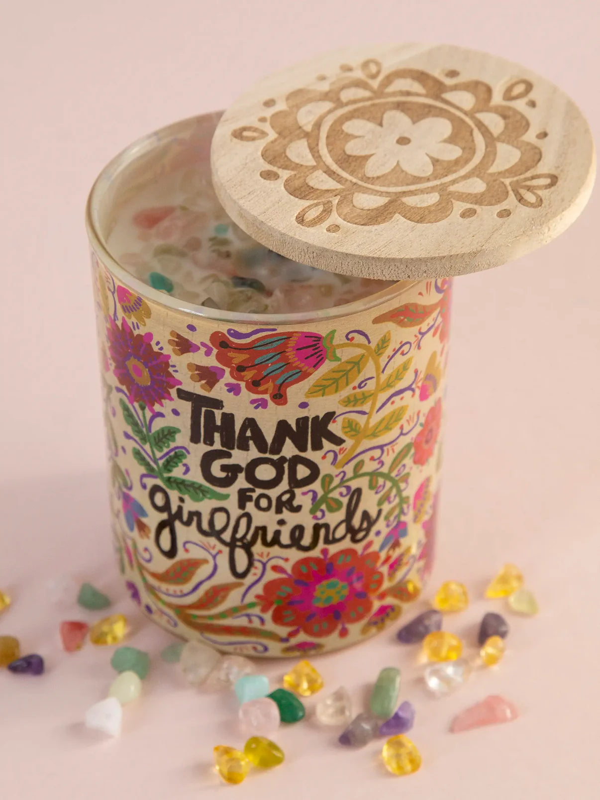 Gemstone Candle // Thank God For Girlfriends