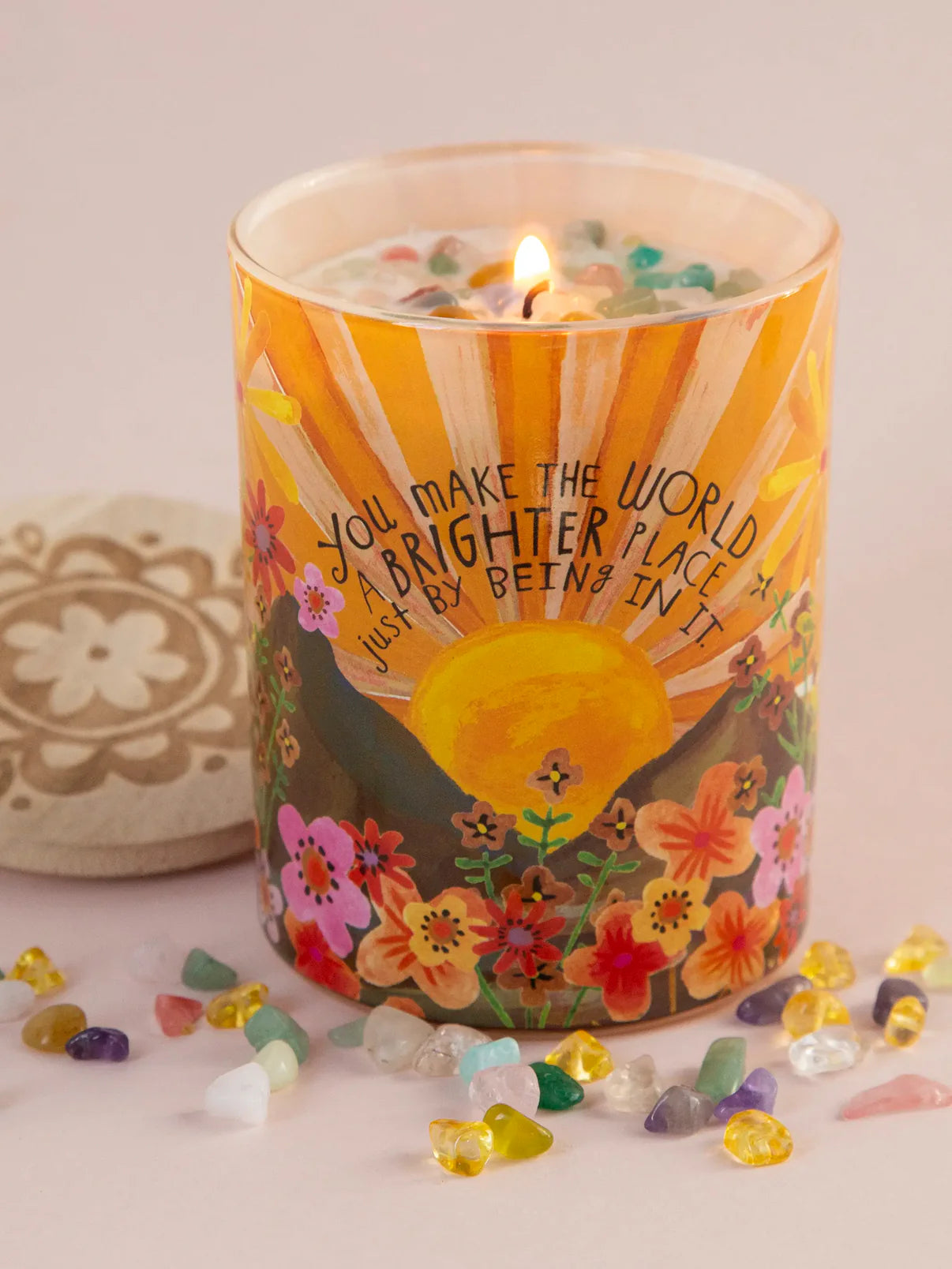 Gemstone Candle // You Make The World Brighter