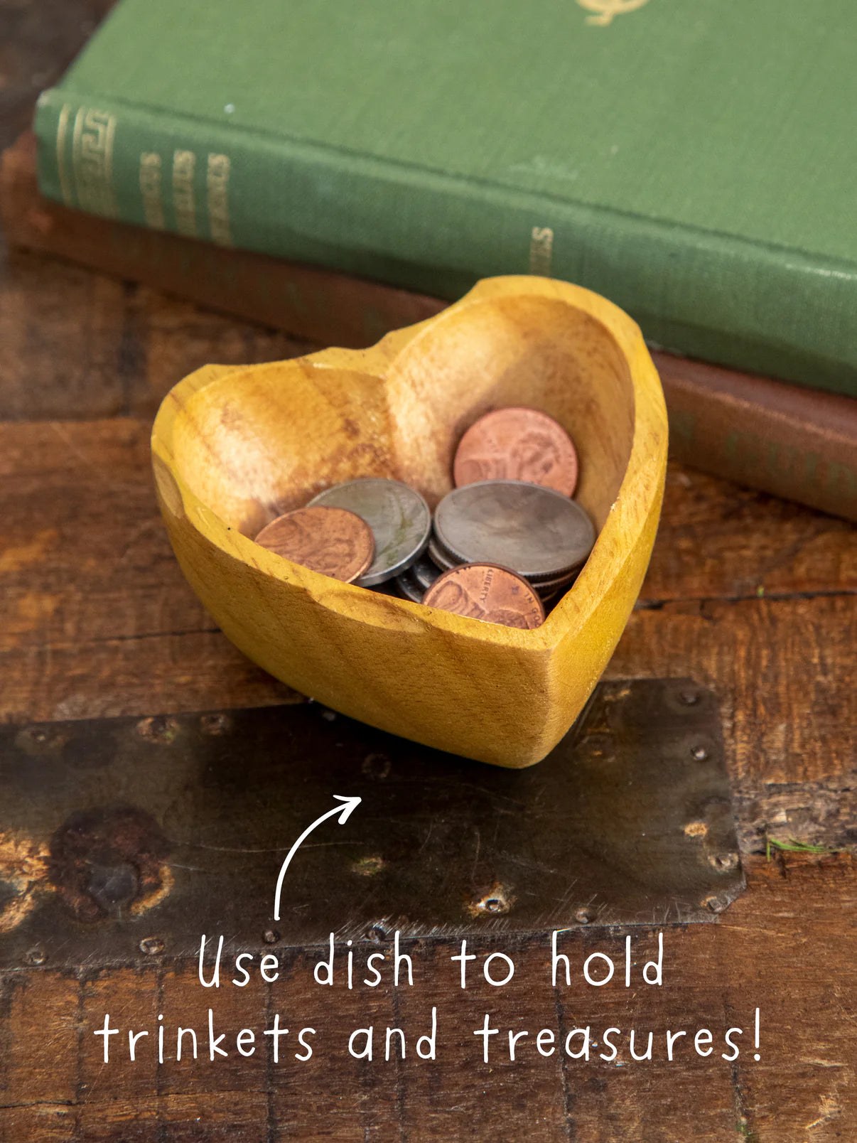 Wooden Heart Surprise Candle // Folk Flower