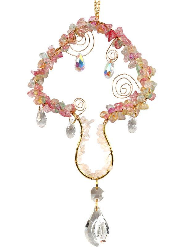 Suncatcher // Crystal Mushroom Rainbow // 34cm
