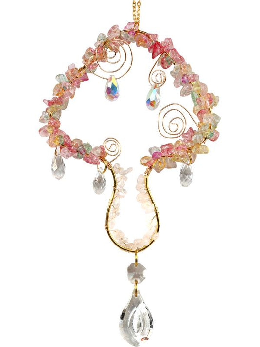 Suncatcher // Crystal Mushroom Rainbow // 34cm